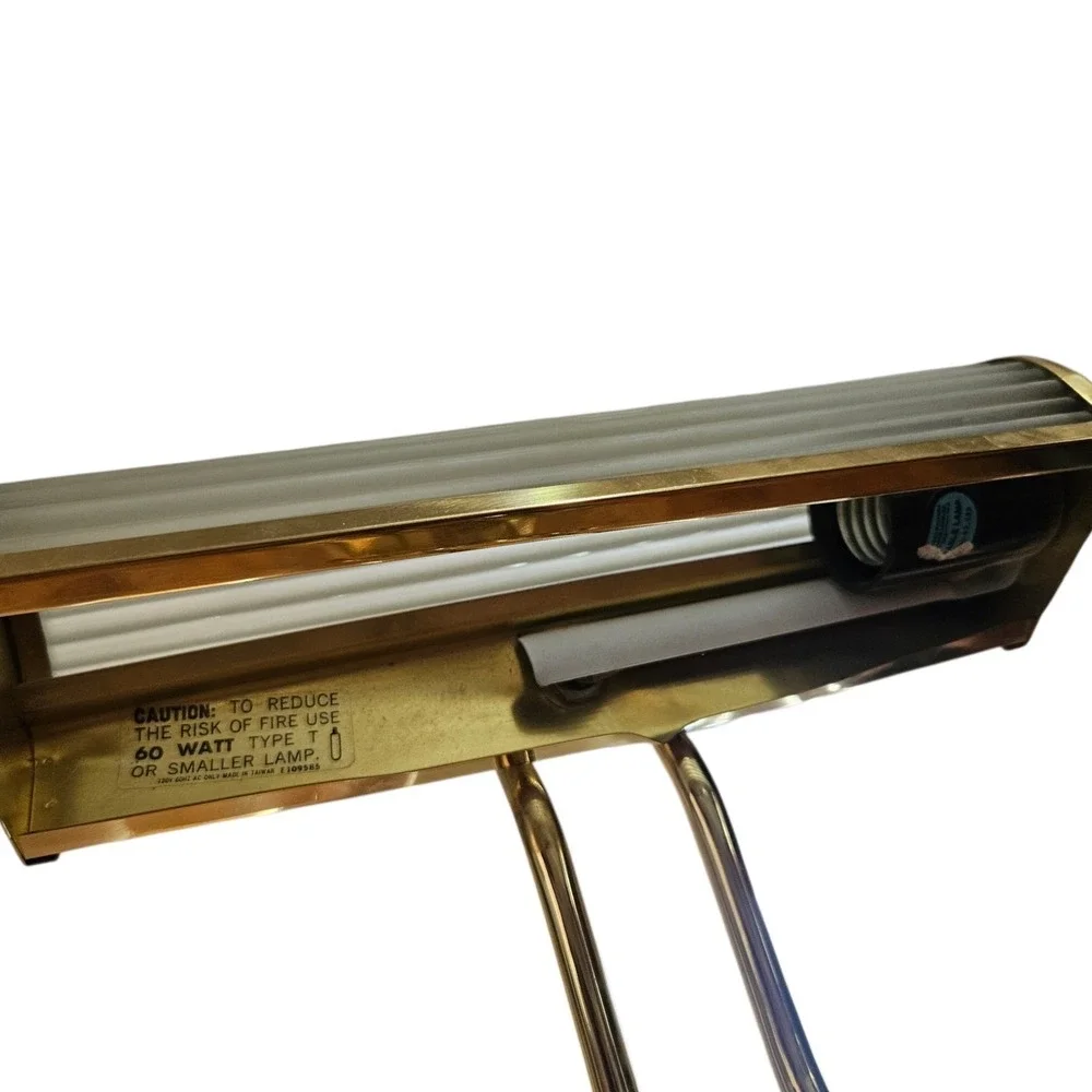 Vintage Brass Bankers‎ Piano Desk Lamp Adjustable UL Certified Mid- Century MCM